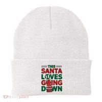 This Santa Loves Going Down Funny Beanie thumb 0