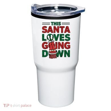 This Santa Loves Going Down Funny Tumbler