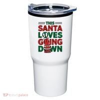 This Santa Loves Going Down Funny Tumbler thumb 0