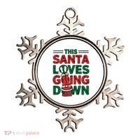 This Santa Loves Going Down Funny Ornament thumb 0