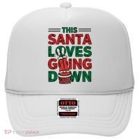 This Santa Loves Going Down Funny Hat thumb 0