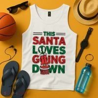 This Santa Loves Going Down Funny Tank Top thumb 4
