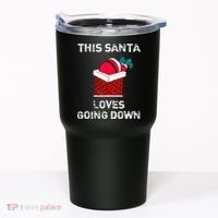 This Santa Loves Going Down Funny Christmas Tumbler thumb 0
