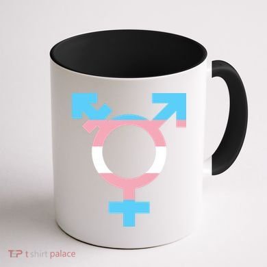 Transgender Sign Logo Flag Pride Month Coffee Mug back