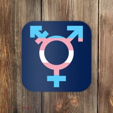 Transgender Sign Logo Flag Pride Month Coaster