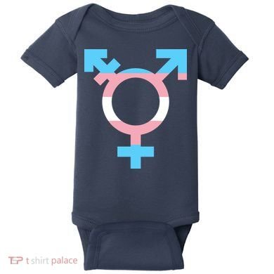 Transgender Sign Logo Flag Pride Month Baby Bodysuit