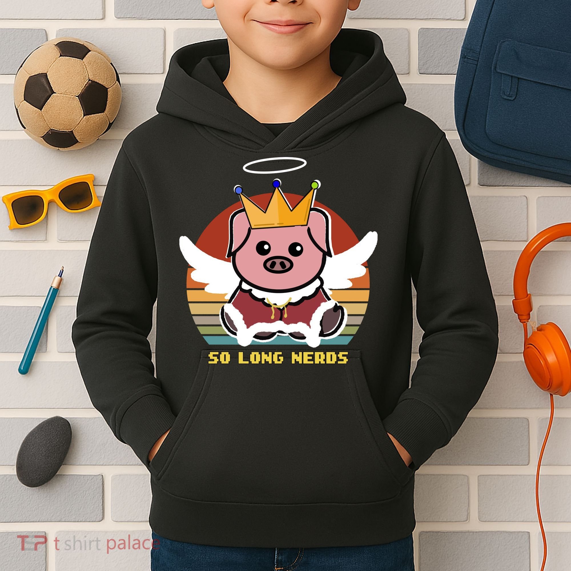 Techno So Long Nerds Kids Hoodie