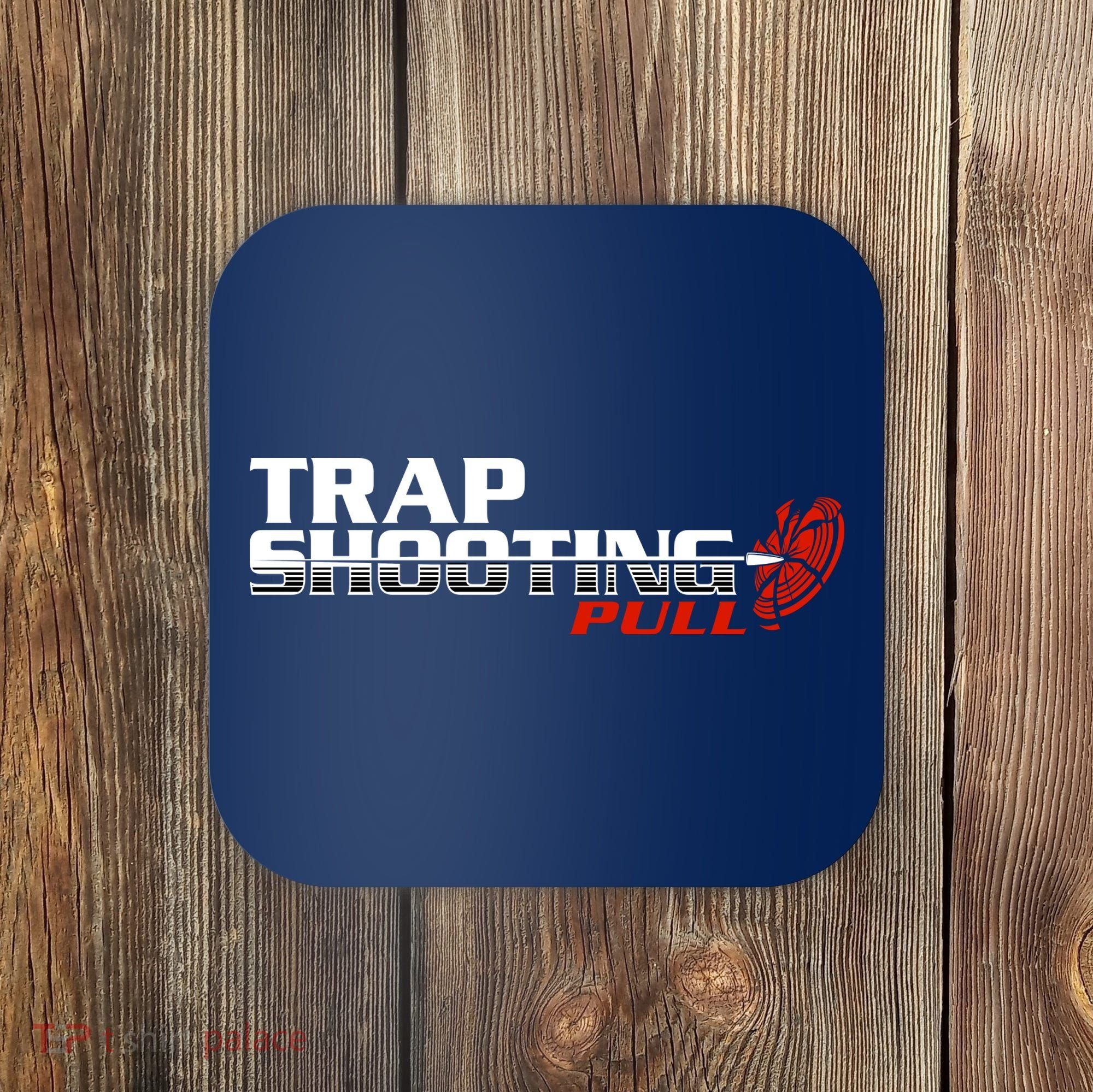 Trap Shooting Logo Coaster