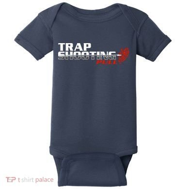 Trap Shooting Logo Baby Bodysuit