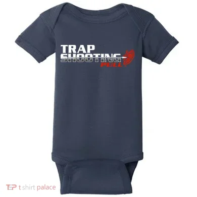 Trap Shooting Logo Baby Bodysuit