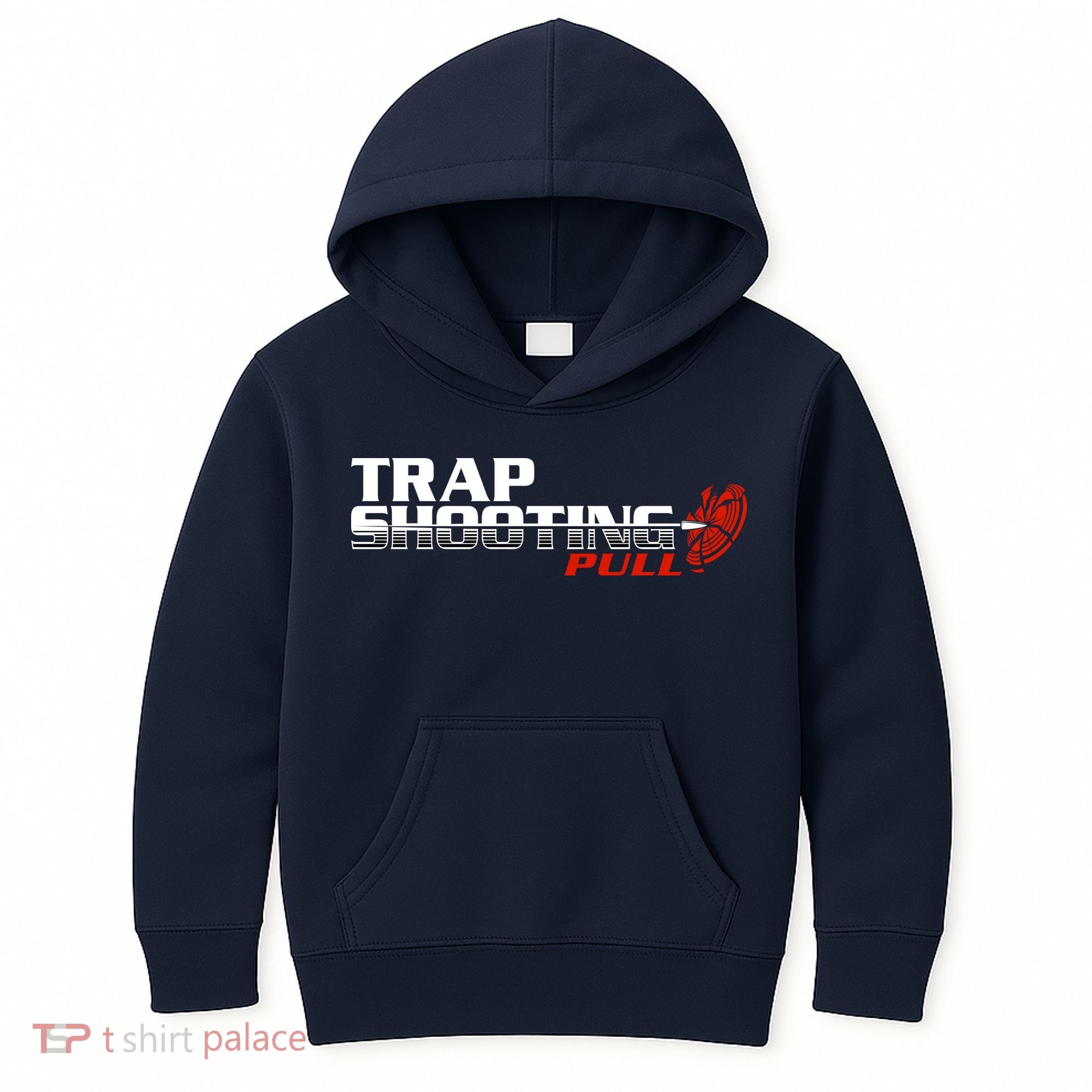 Trap Shooting Logo Kids Hoodie