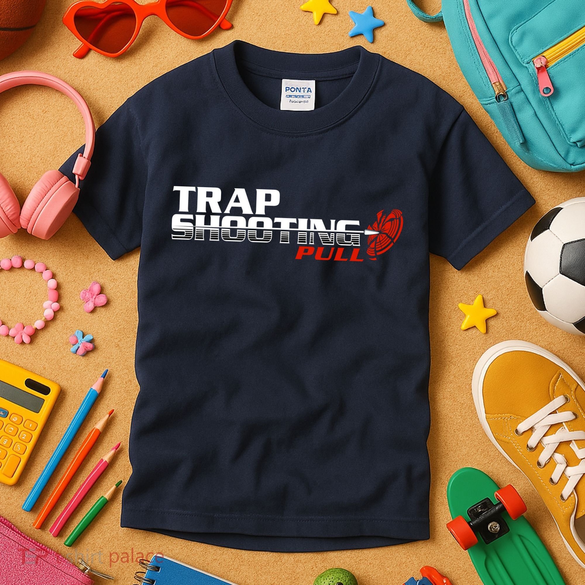 Trap Shooting Logo Kids T-Shirt