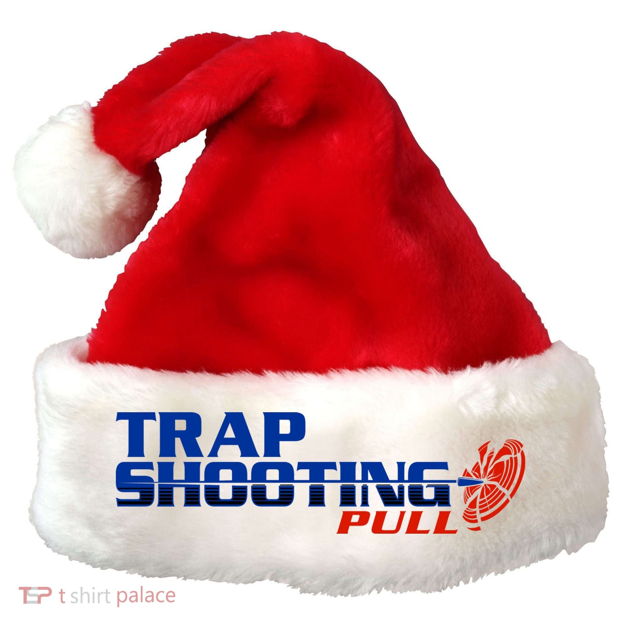 Trap Shooting Logo Santa Hat