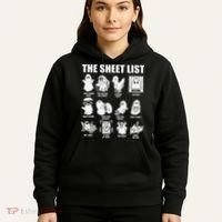 The Sheet List Halloween Funny Boo Sheet Ghost Halloween Hoodie thumb 5