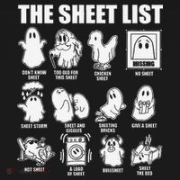 The Sheet List Halloween Funny Boo Sheet Ghost Halloween Women's Tank Top thumb 5