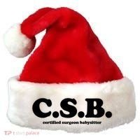 The Scrub Life Certified Surgeon Babysitter Csb Scrub Tech Nurse Santa Hat thumb 0