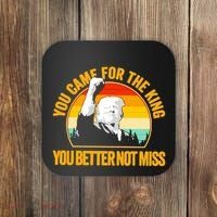Trump Shot Legend You Came For The King You Better Not Miss Coaster thumb 0