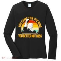 Trump Shot Legend You Came For The King You Better Not Miss Women's Long Sleeve Shirt thumb 0