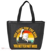 Trump Shot Legend You Came For The King You Better Not Miss Tote Bag thumb 0