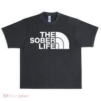 The Sober Life Na Aa Sober Recovery Urban Oversized Heavyweight T-Shirt thumb 0