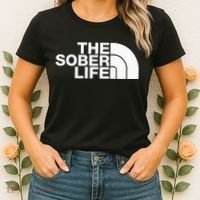 The Sober Life Na Aa Sober Recovery Women's T-Shirt thumb 2