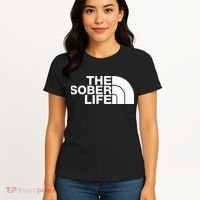 The Sober Life Na Aa Sober Recovery Women's T-Shirt thumb 4