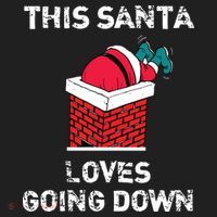 This Santa Loves Going Down Funny Christmas Golf Towel thumb 3
