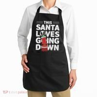 This Santa Loves Going Down Apron thumb 2