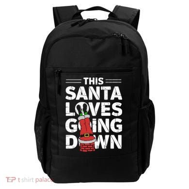 This Santa Loves Going Down Backpack