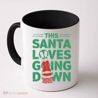 This Santa Loves Going Down Coffee Mug thumb 0
