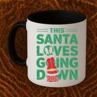 This Santa Loves Going Down Coffee Mug thumb 2