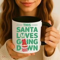 This Santa Loves Going Down Coffee Mug thumb 3