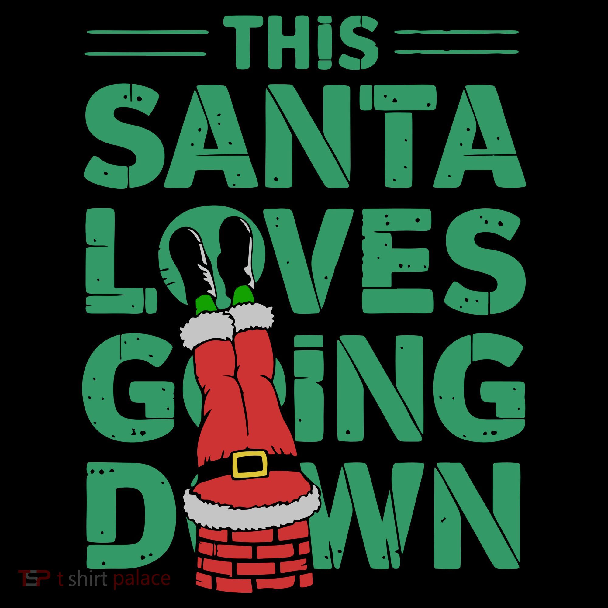 This Santa Loves Going Down Coffee Mug