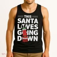 This Santa Loves Going Down Tank Top thumb 3