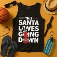 This Santa Loves Going Down Tank Top thumb 4