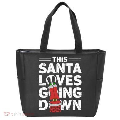 This Santa Loves Going Down Tote Bag