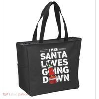 This Santa Loves Going Down Tote Bag thumb 2