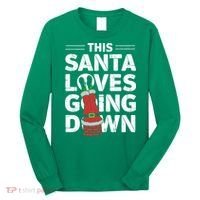 This Santa Loves Going Down Long Sleeve Shirt thumb 0