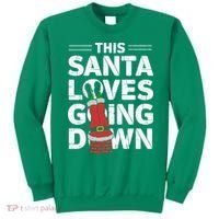 This Santa Loves Going Down Sweatshirt thumb 0