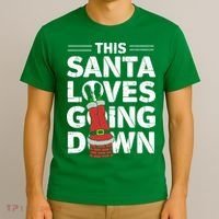 This Santa Loves Going Down T-Shirt thumb 3