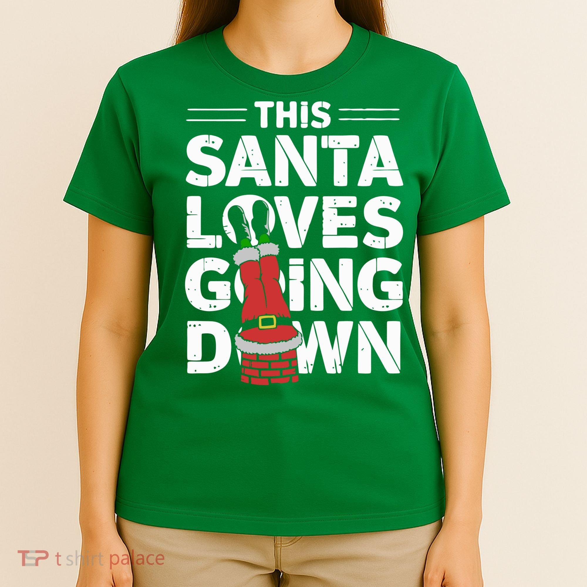 This Santa Loves Going Down T-Shirt
