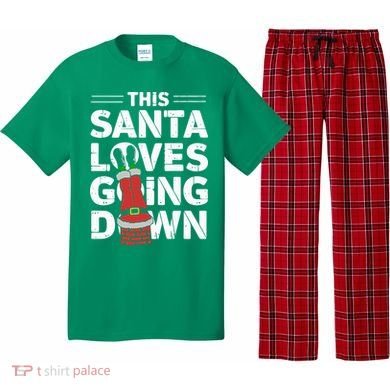 This Santa Loves Going Down Pajama Set