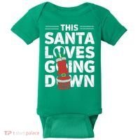 This Santa Loves Going Down Baby Bodysuit thumb 0