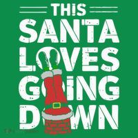 This Santa Loves Going Down Toddler Hoodie thumb 2