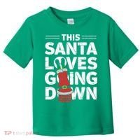 This Santa Loves Going Down Toddler T-Shirt thumb 0