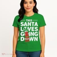 This Santa Loves Going Down Women's T-Shirt thumb 4