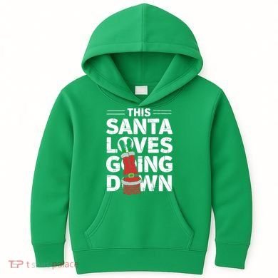 This Santa Loves Going Down Kids Hoodie