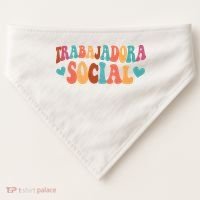 Trabajadora Social Latina Social Worker Spanish MSW Chingona USA-Made Doggie Bandana thumb 0