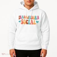 Trabajadora Social Latina Social Worker Spanish MSW Chingona Hoodie thumb 2