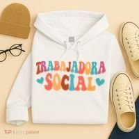 Trabajadora Social Latina Social Worker Spanish MSW Chingona Hoodie thumb 4